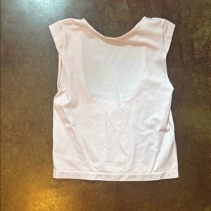 Women's light pink backless top size small never worn